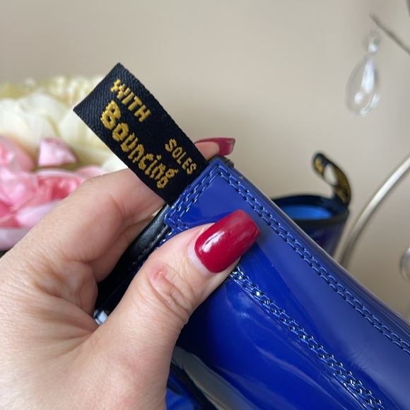 Dr. Martens Blue Patent Lamper Fashion Boot - Picture 8 of 10